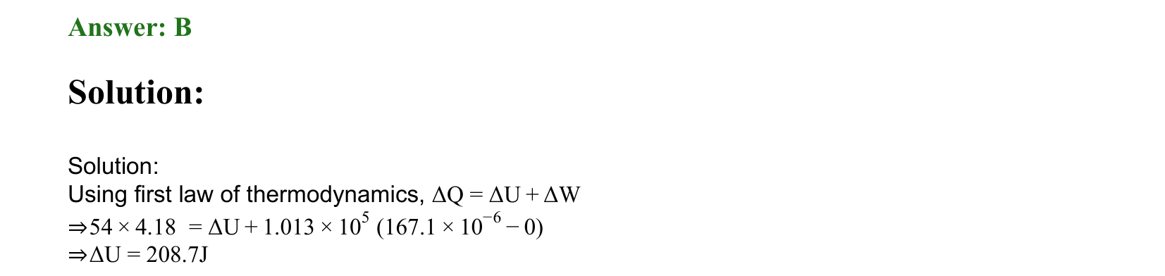 Thermal Properties Thermodynamics and Kinetic Theory solution 27