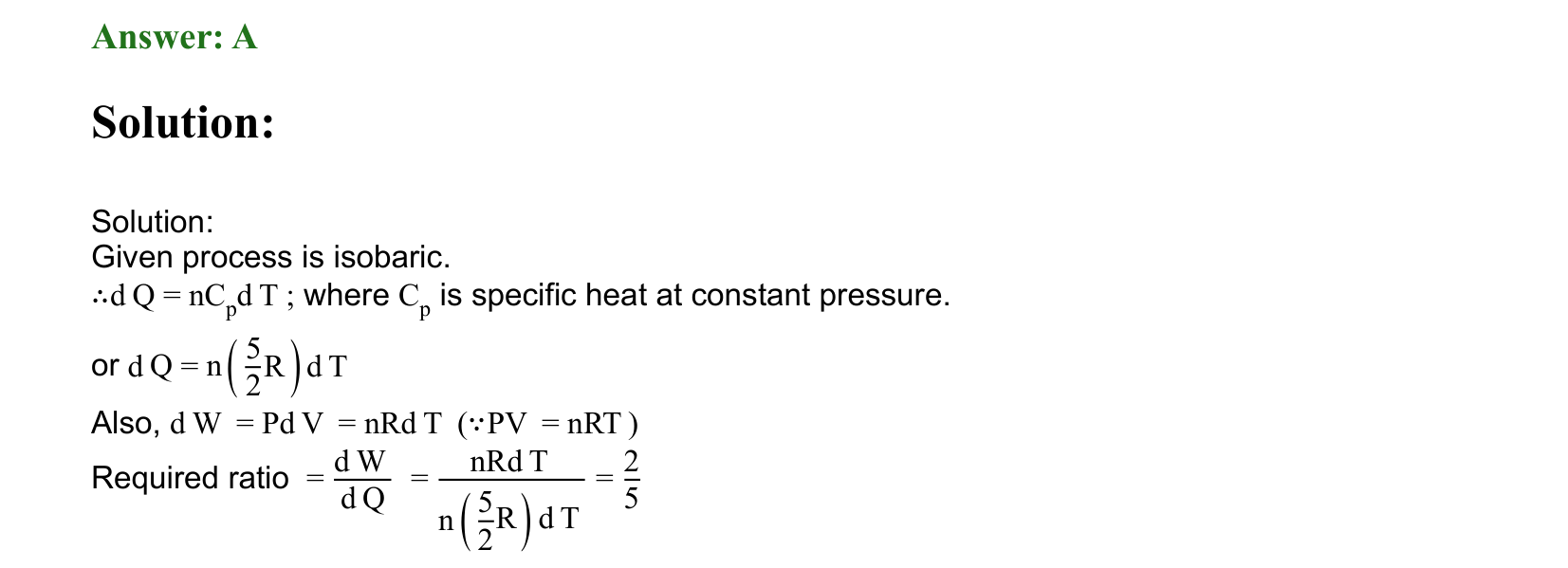 Thermal Properties Thermodynamics and Kinetic Theory solution 28