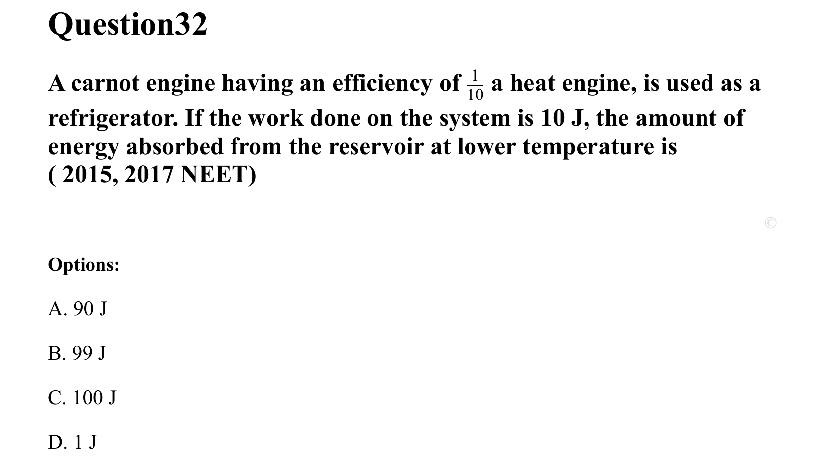 Thermal Properties Thermodynamics and Kinetic Theory question 32