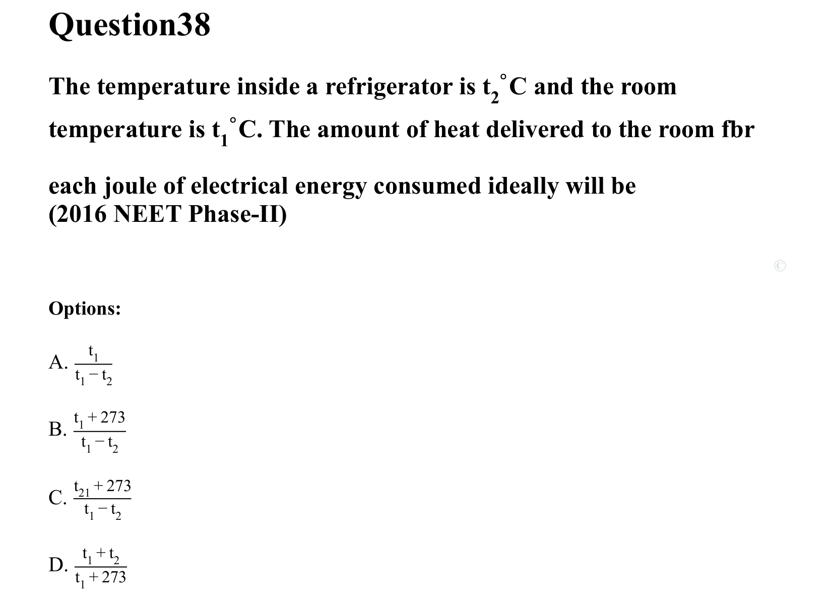 Thermal Properties Thermodynamics and Kinetic Theory question 38