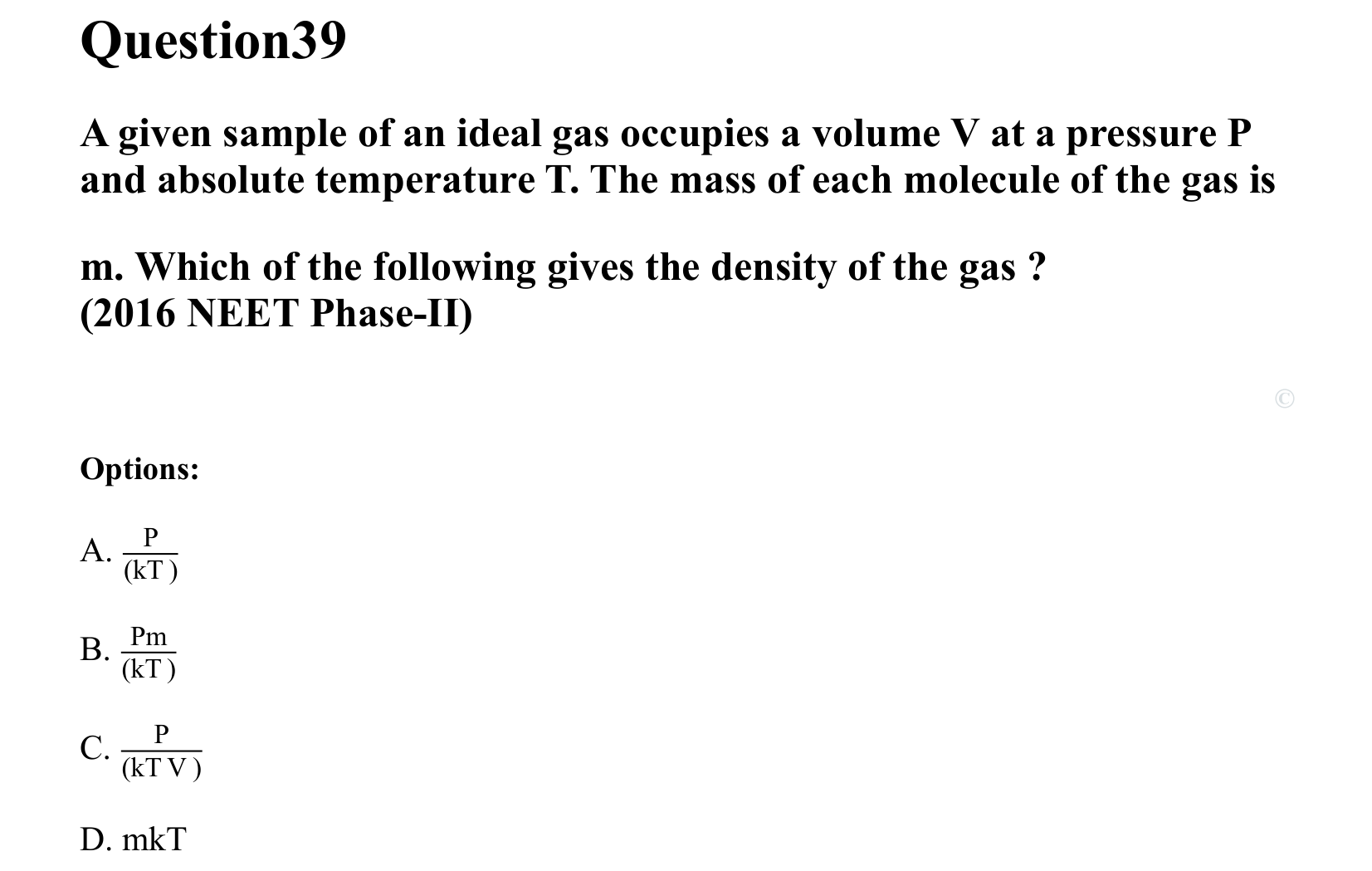 Thermal Properties Thermodynamics and Kinetic Theory question 39
