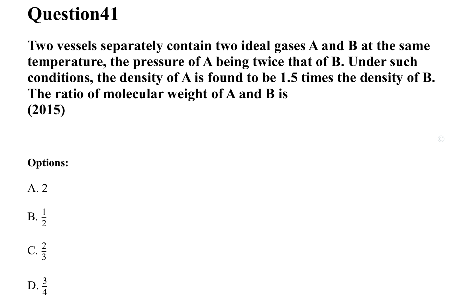 Thermal Properties Thermodynamics and Kinetic Theory question 41