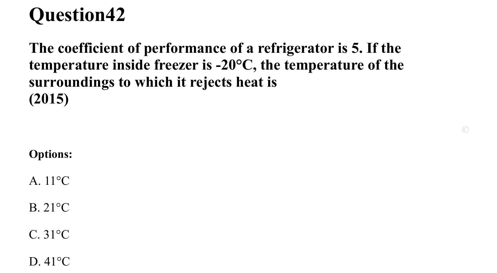 Thermal Properties Thermodynamics and Kinetic Theory question 42
