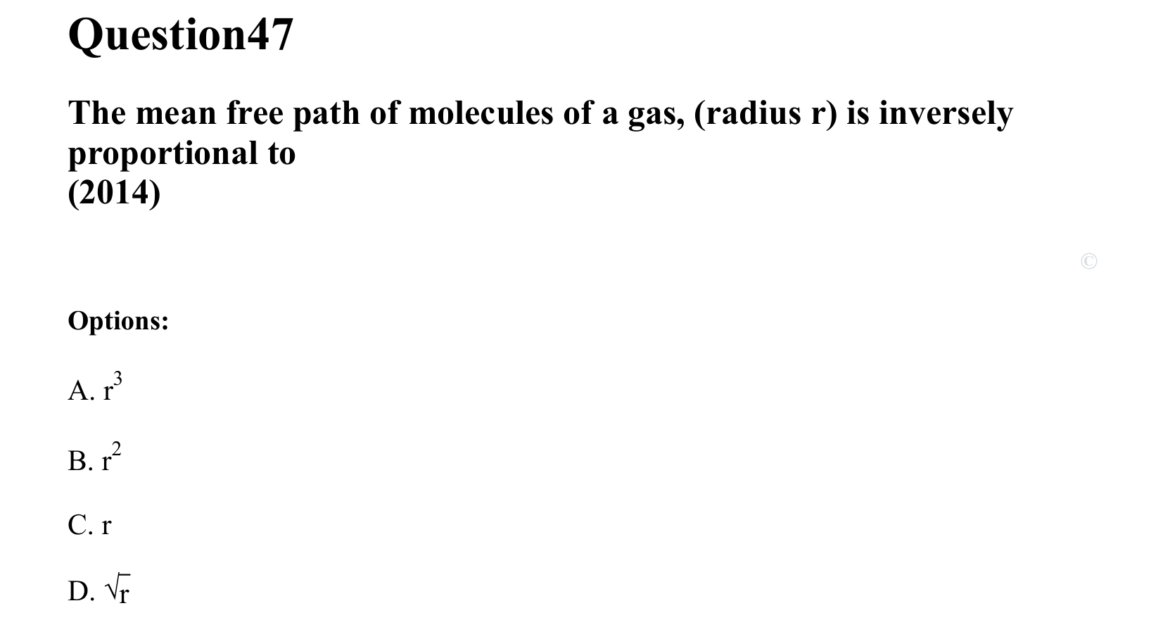 Thermal Properties Thermodynamics and Kinetic Theory question 47