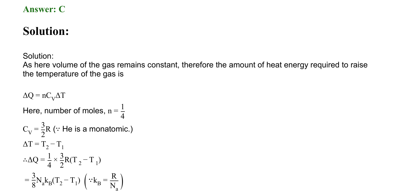 Thermal Properties Thermodynamics and Kinetic Theory solution 51