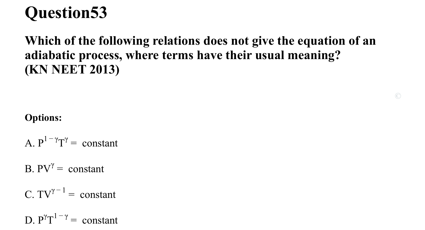 Thermal Properties Thermodynamics and Kinetic Theory question 53