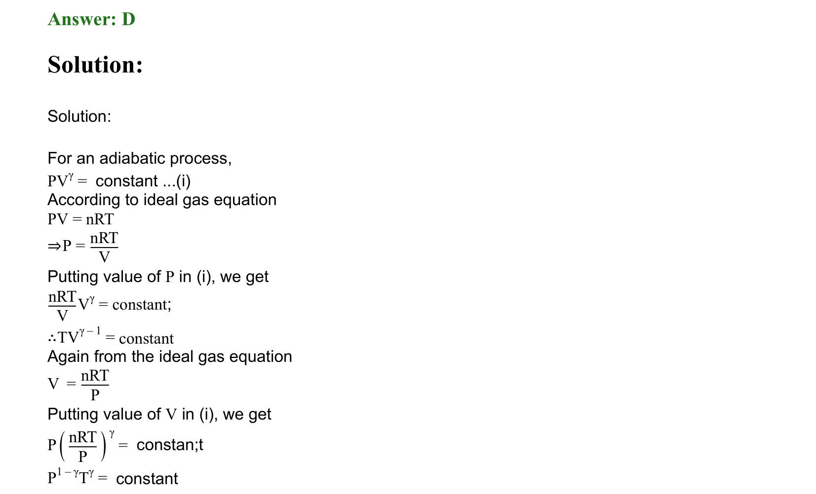 Thermal Properties Thermodynamics and Kinetic Theory solution 53