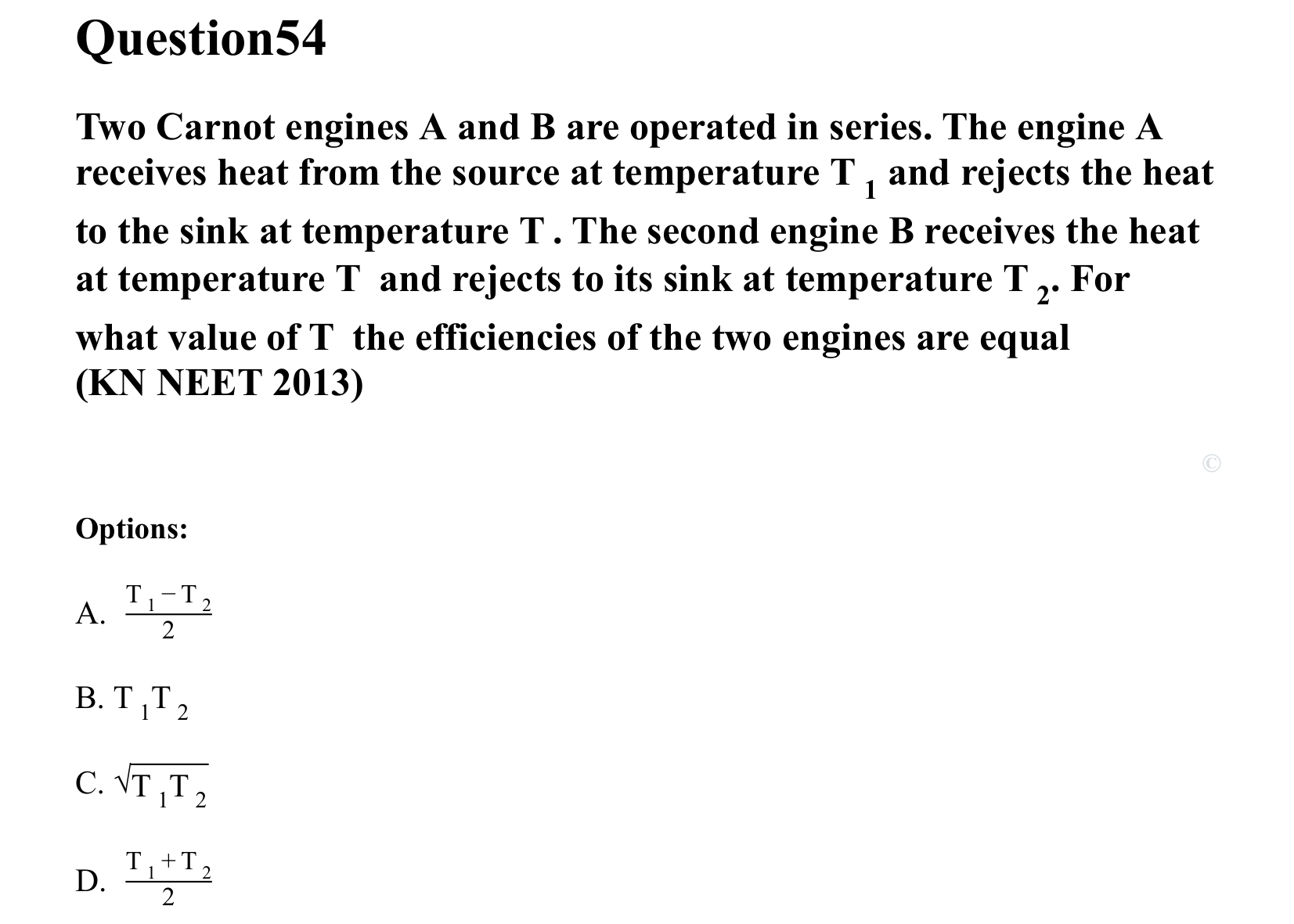 Thermal Properties Thermodynamics and Kinetic Theory question 54