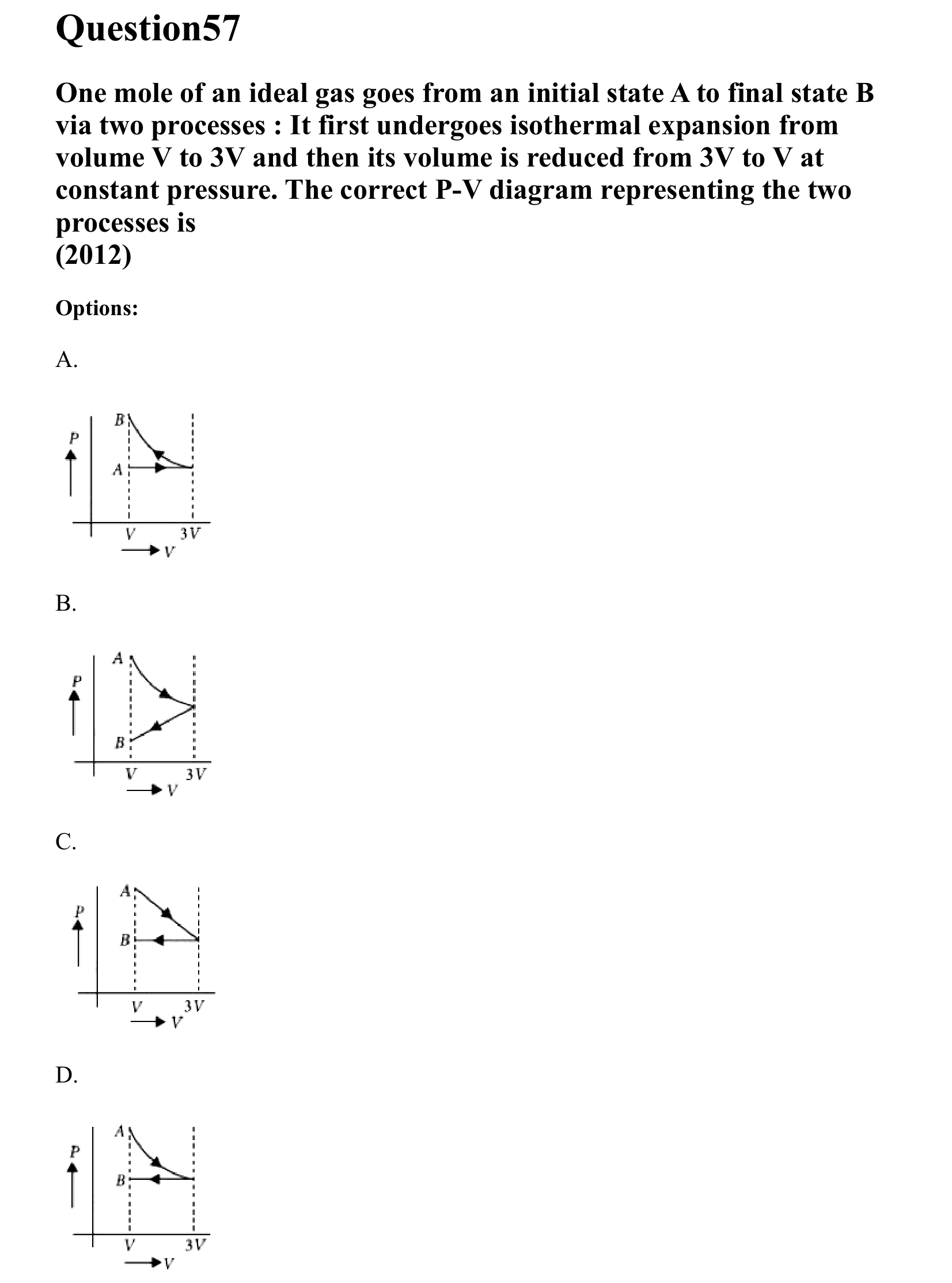 Thermal Properties Thermodynamics and Kinetic Theory question 57