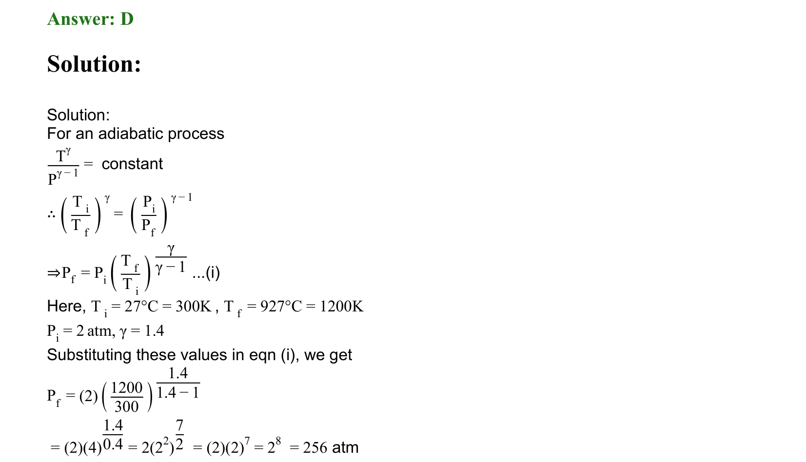 Thermal Properties Thermodynamics and Kinetic Theory solution 61