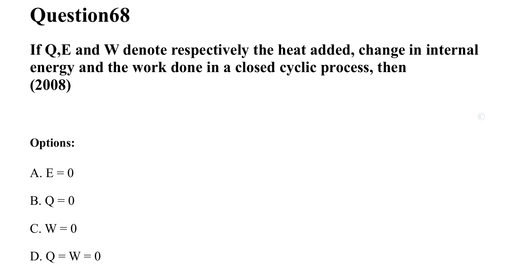 Thermal Properties Thermodynamics and Kinetic Theory question 68