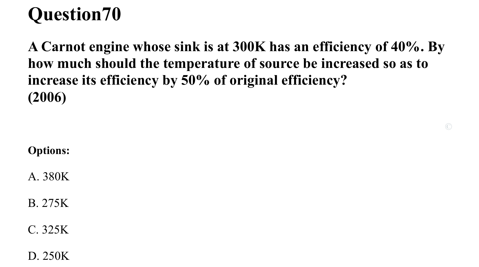 Thermal Properties Thermodynamics and Kinetic Theory question 70