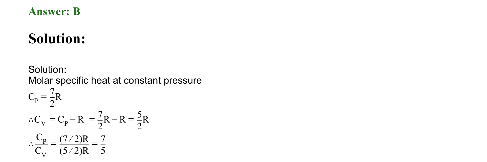 Thermal Properties Thermodynamics and Kinetic Theory solution 71