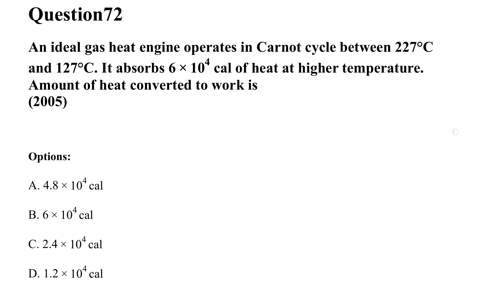 Thermal Properties Thermodynamics and Kinetic Theory question 72
