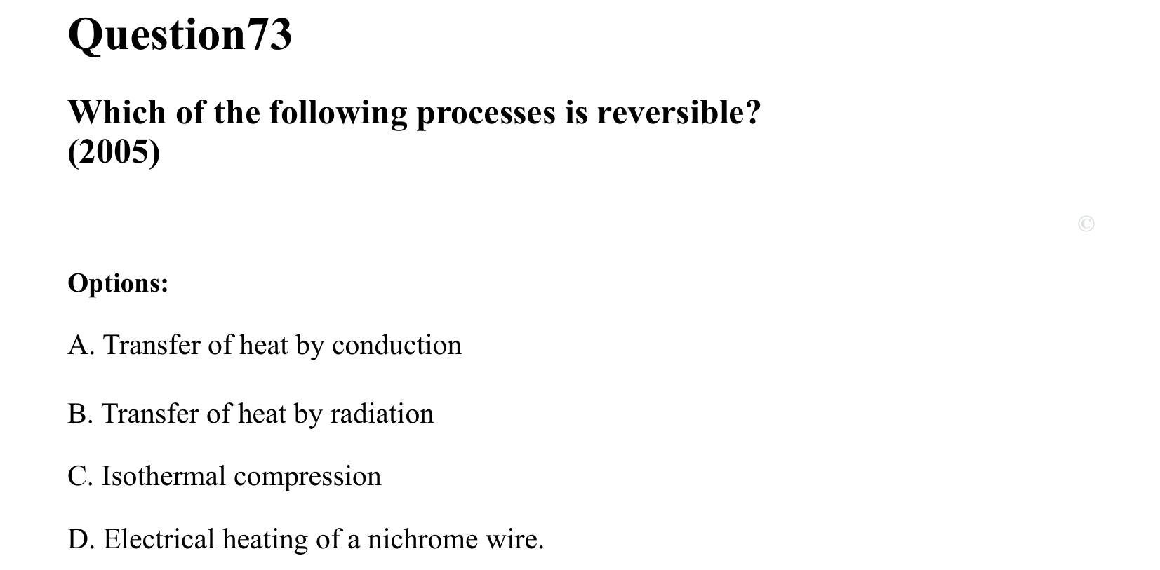 Thermal Properties Thermodynamics and Kinetic Theory question 73