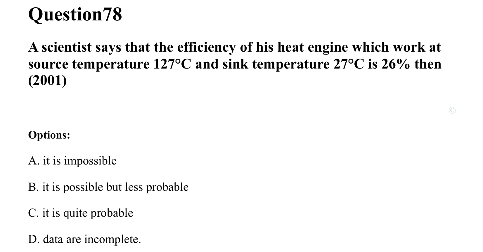 Thermal Properties Thermodynamics and Kinetic Theory question 78
