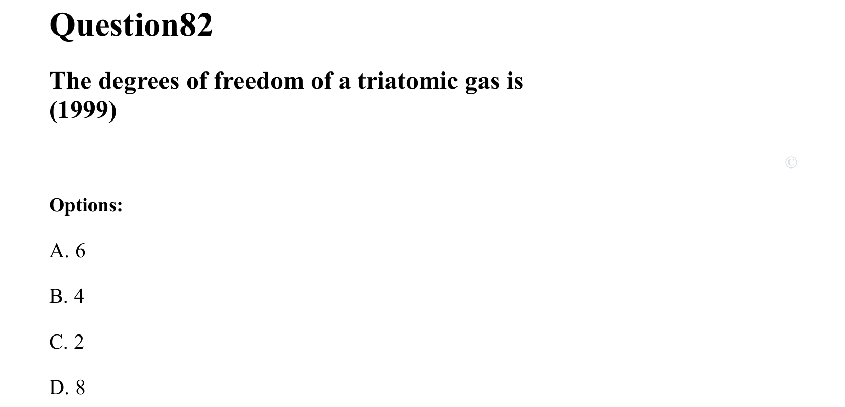 Thermal Properties Thermodynamics and Kinetic Theory question 82