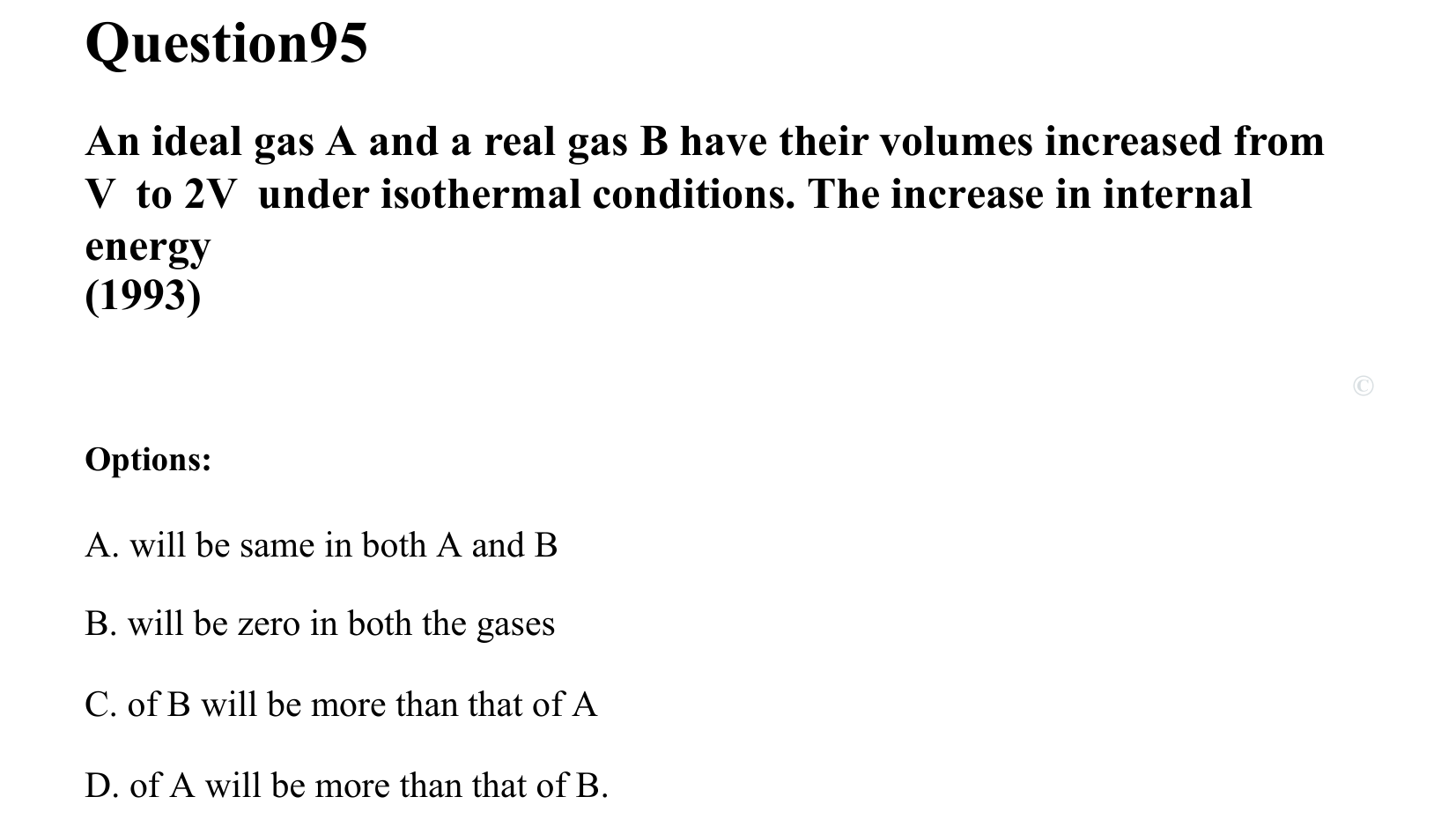 Thermal Properties Thermodynamics and Kinetic Theory question 95
