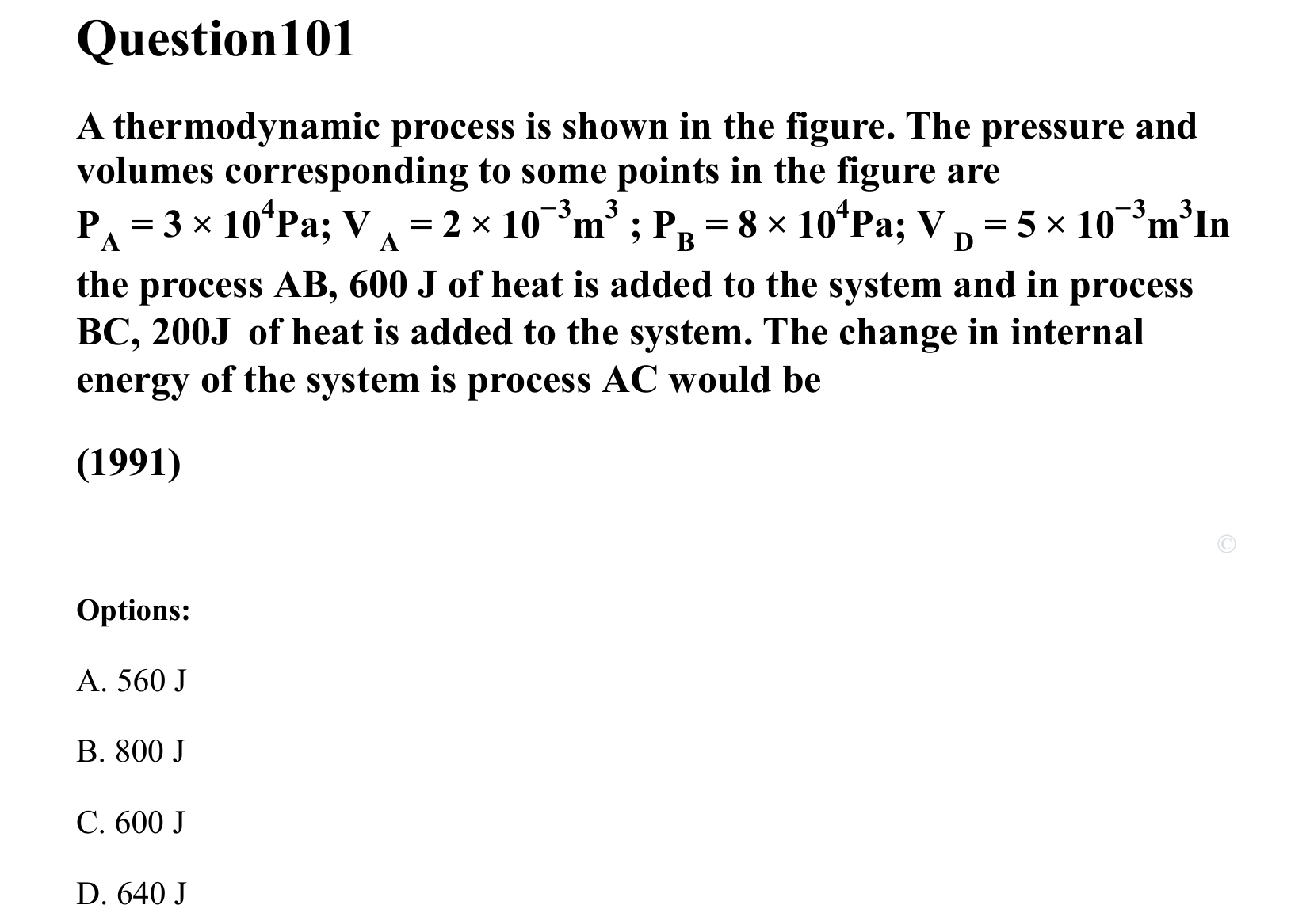 Thermal Properties Thermodynamics and Kinetic Theory question 101