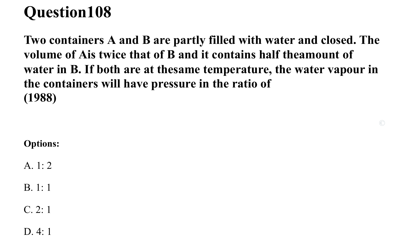 Thermal Properties Thermodynamics and Kinetic Theory question 108