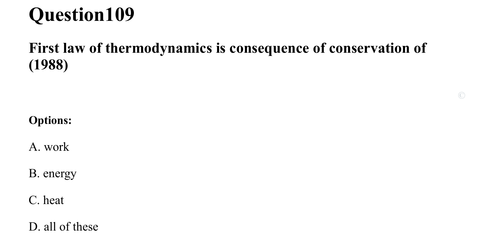 Thermal Properties Thermodynamics and Kinetic Theory question 109