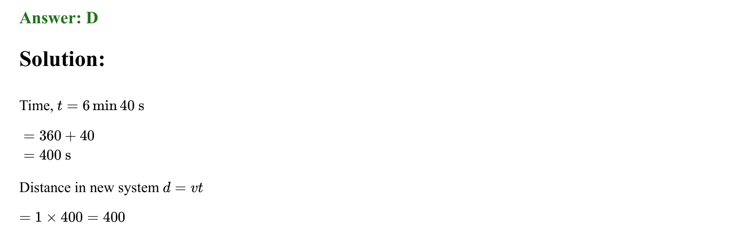 Units and Measurements solution 3