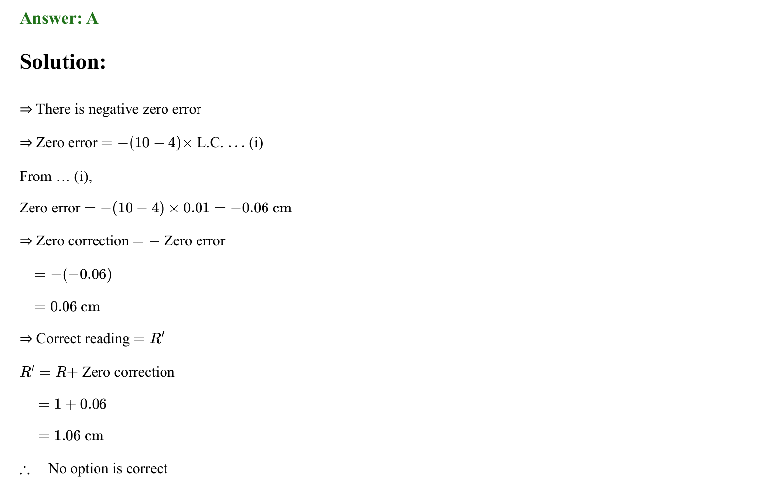 Units and Measurements solution 4