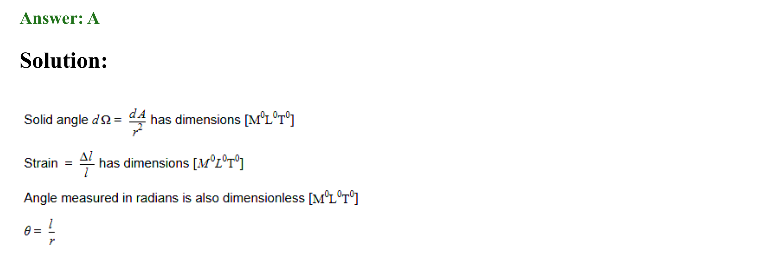 Units and Measurements solution 10