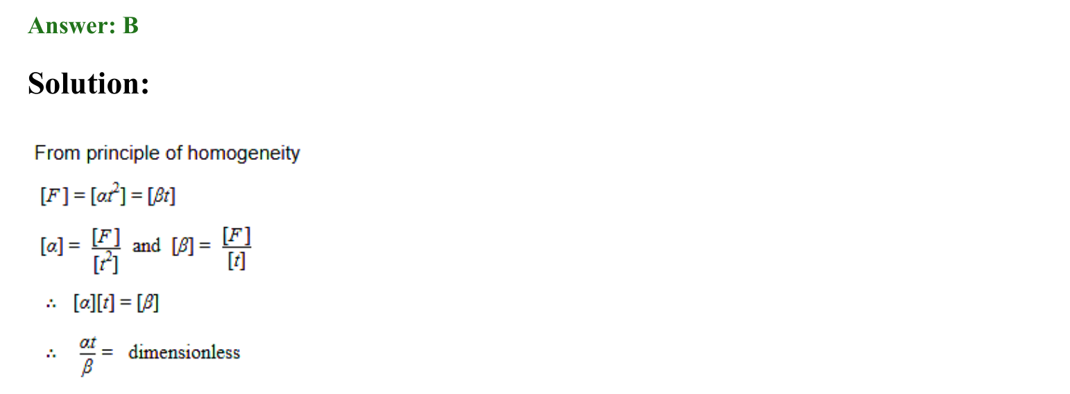 Units and Measurements solution 11