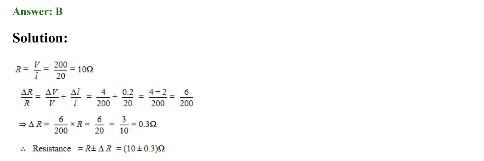 Units and Measurements solution 12