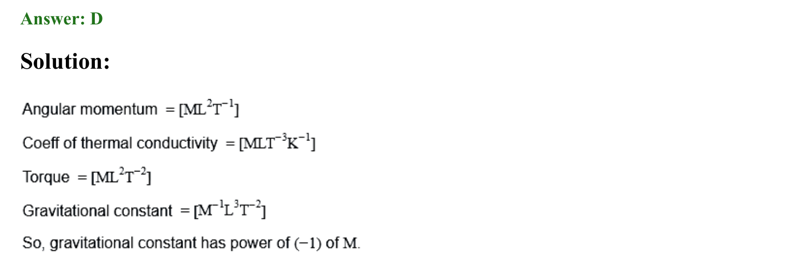 Units and Measurements solution 16