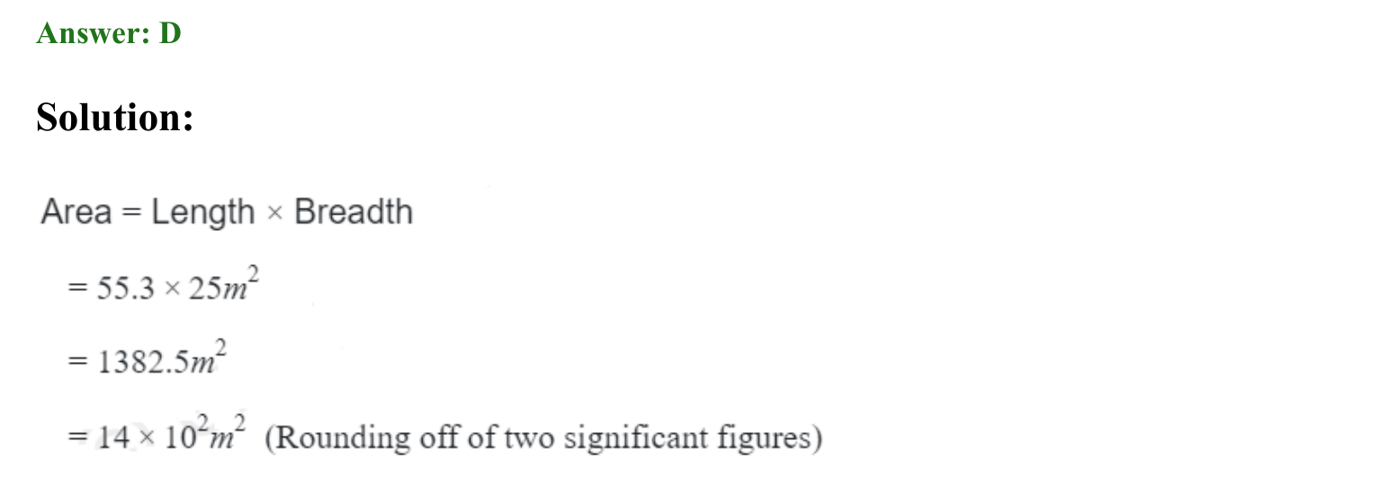 Units and Measurements solution 20