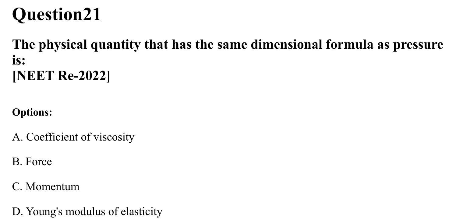 Units and Measurements question 21