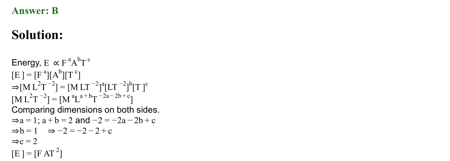 Units and Measurements solution 23