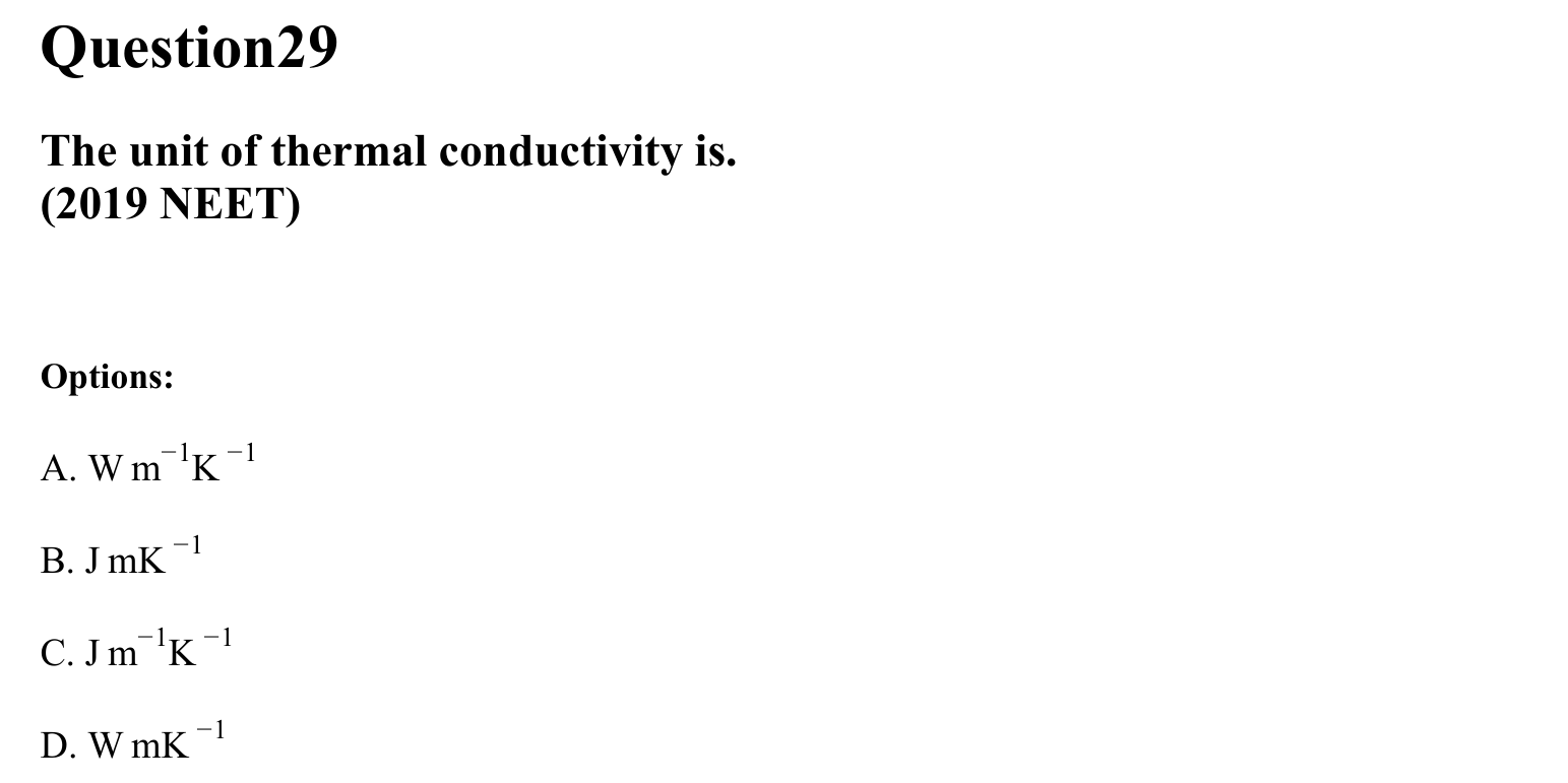 Units and Measurements question 29