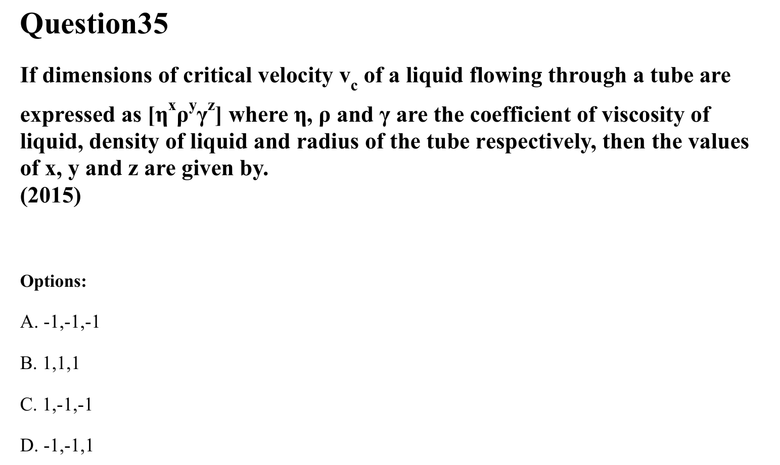 Units and Measurements question 35