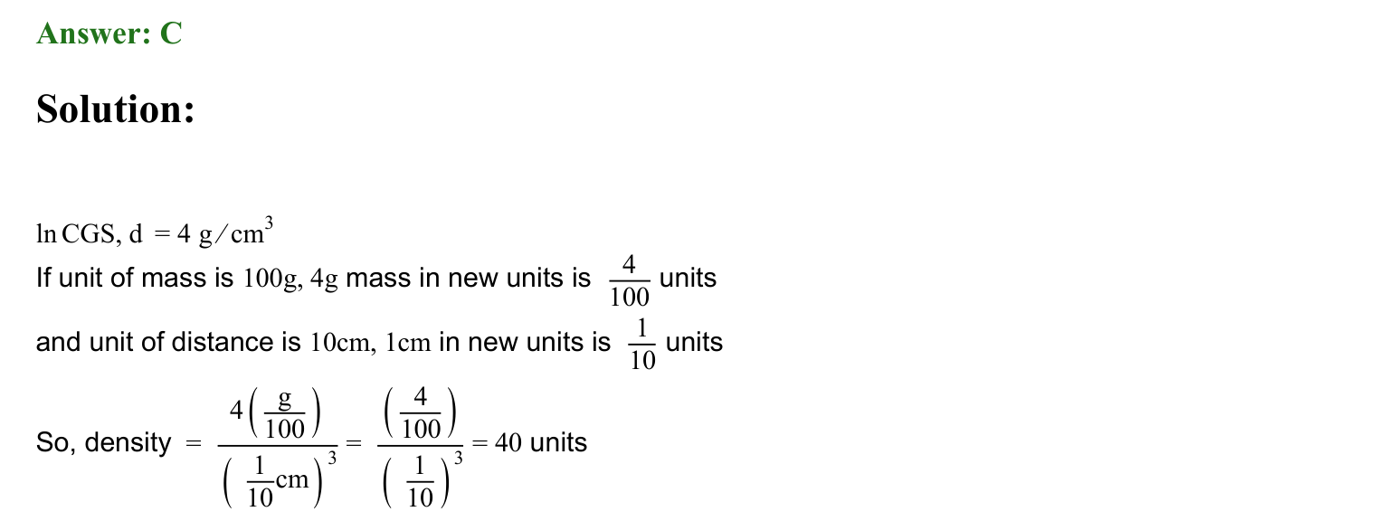 Units and Measurements solution 41