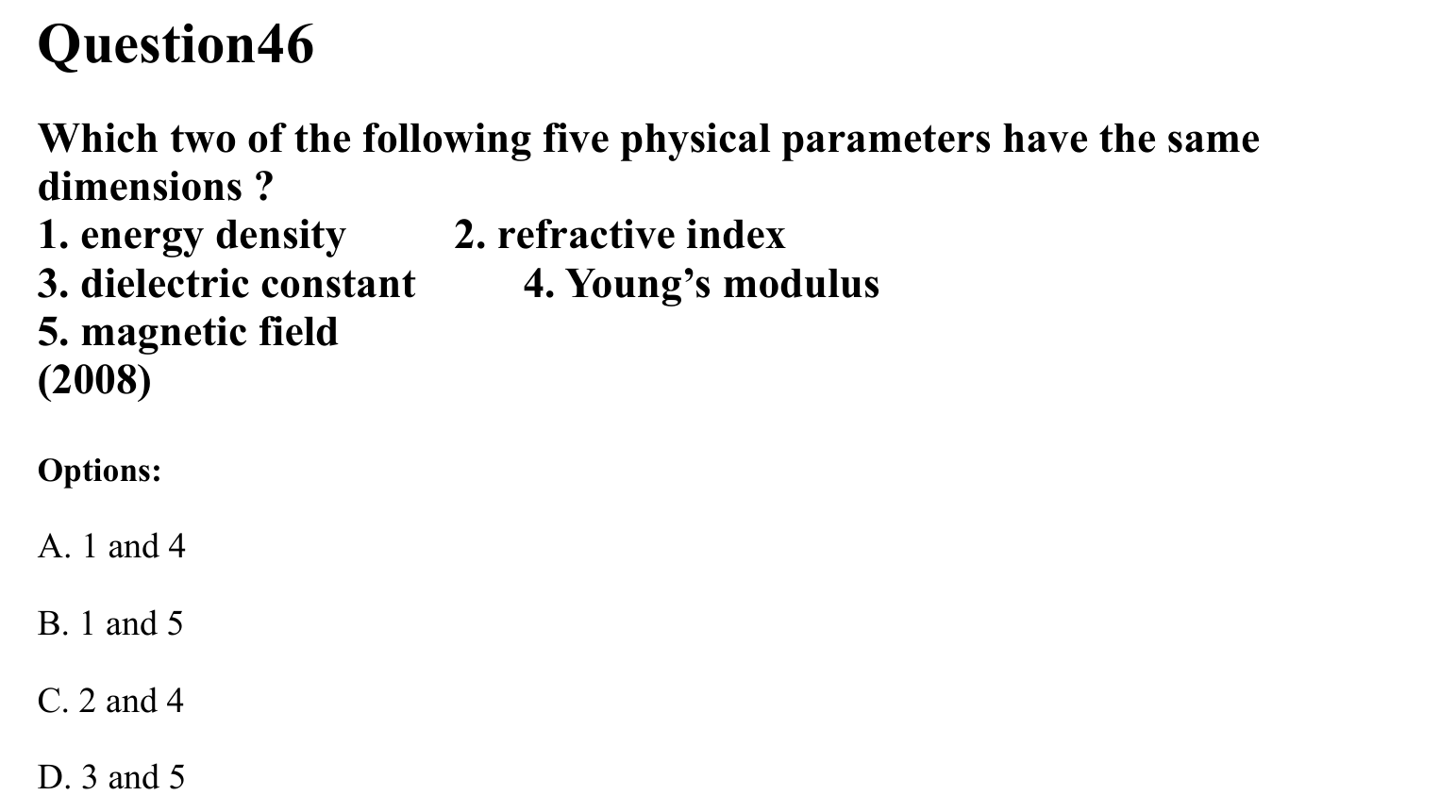 Units and Measurements question 46