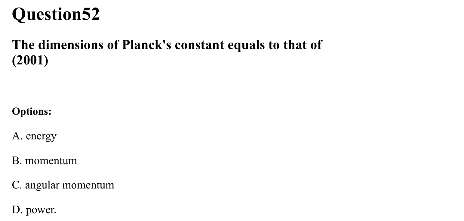 Units and Measurements question 52