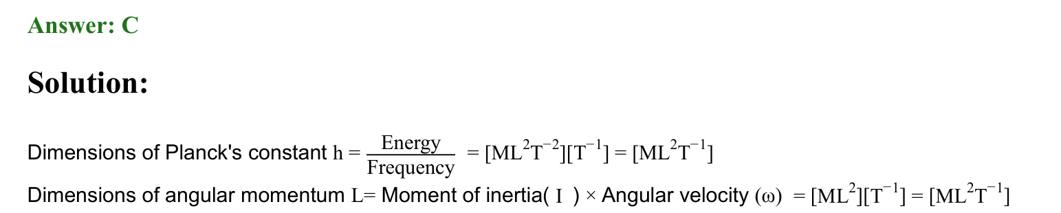 Units and Measurements solution 52
