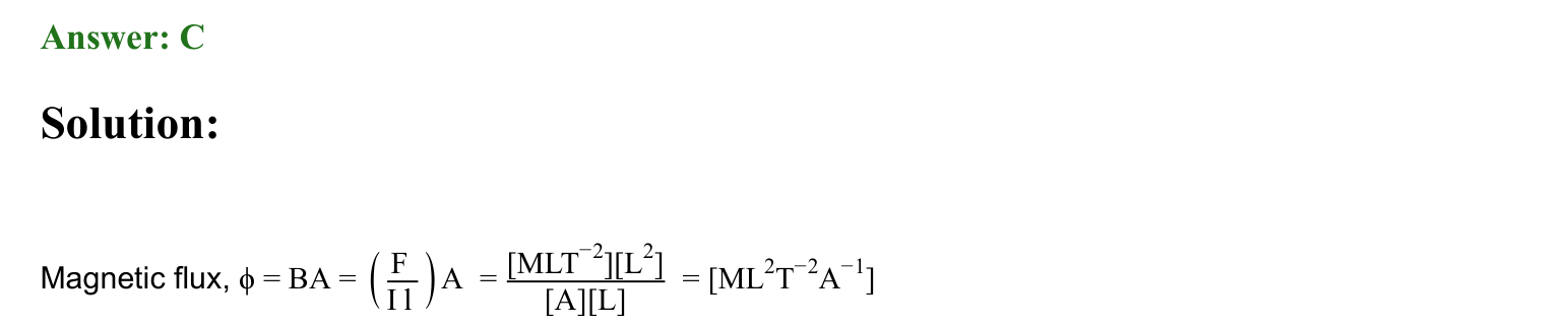 Units and Measurements solution 54