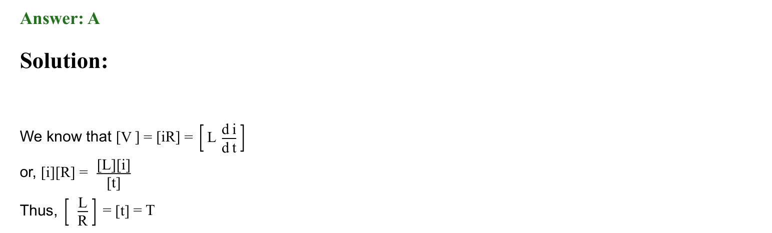 Units and Measurements solution 58