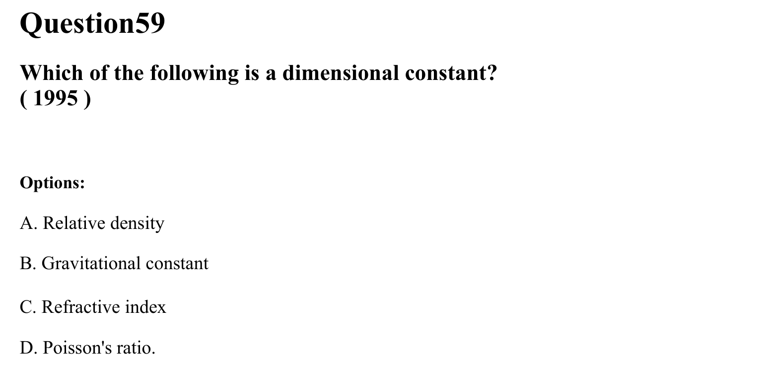 Units and Measurements question 59