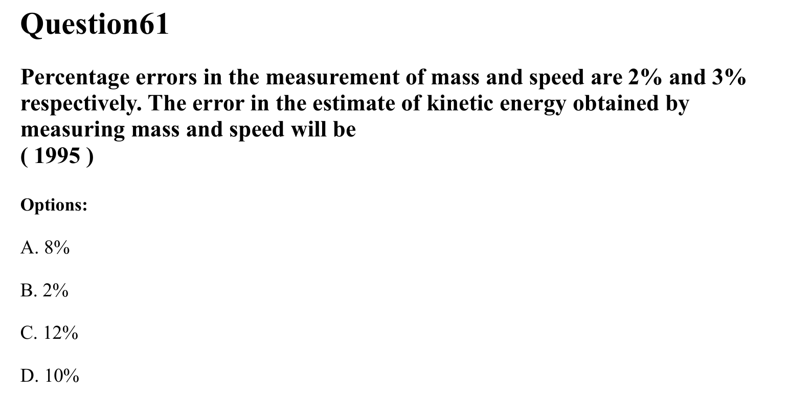 Units and Measurements question 61