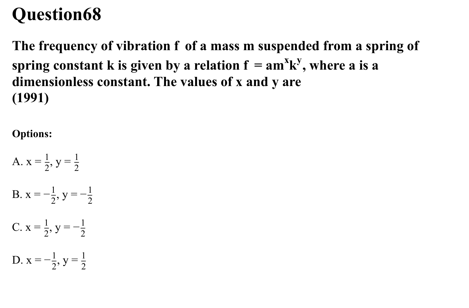 Units and Measurements question 68