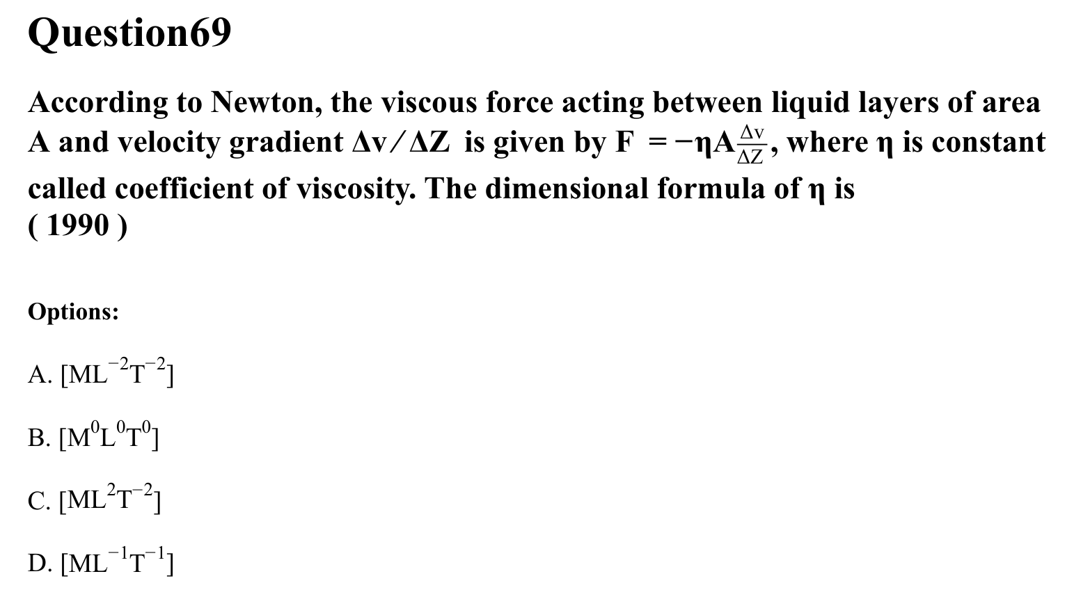 Units and Measurements question 69