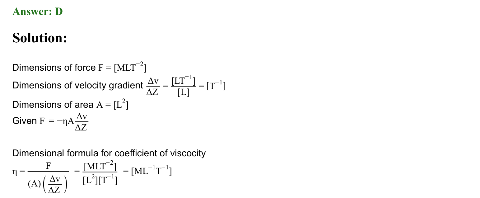 Units and Measurements solution 69