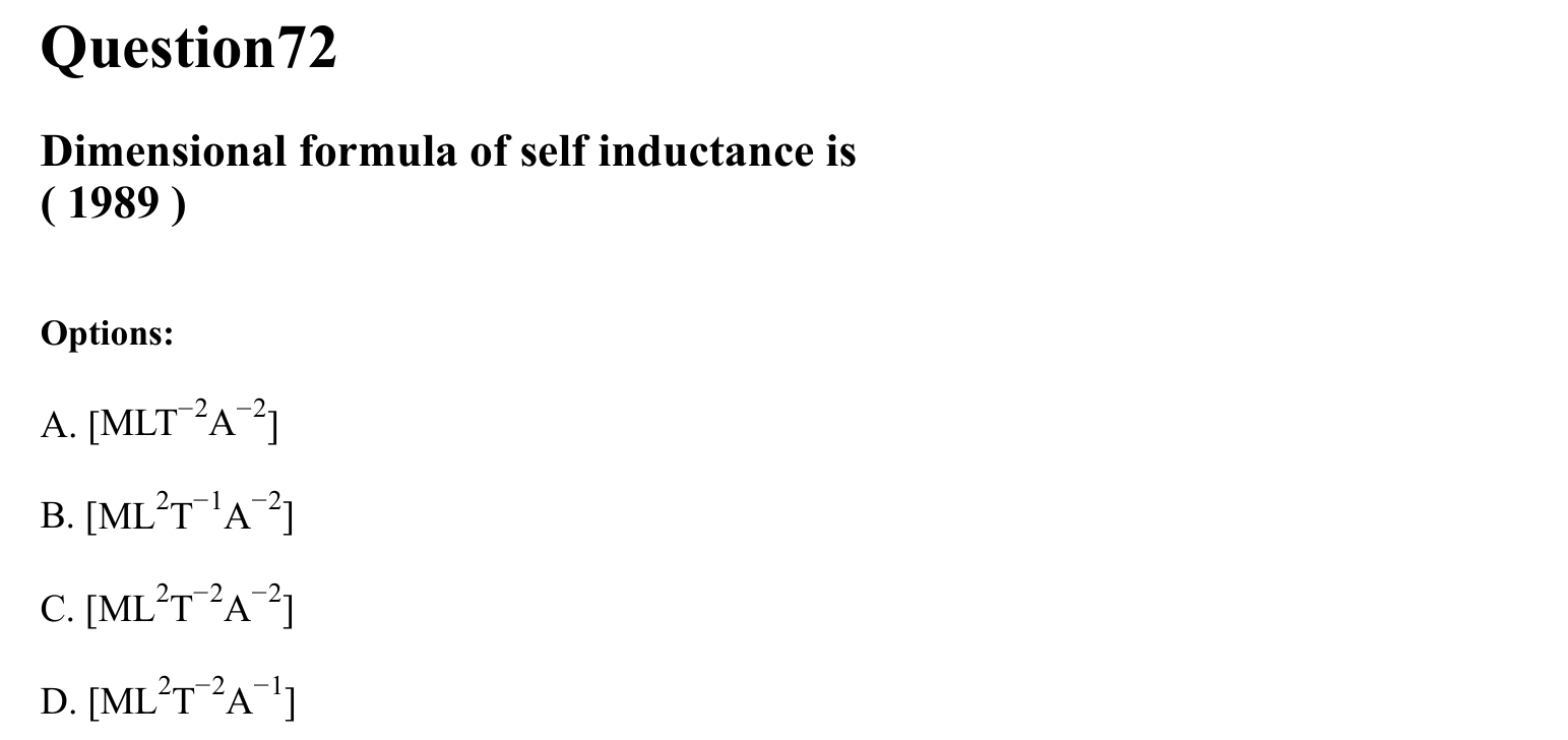 Units and Measurements question 72
