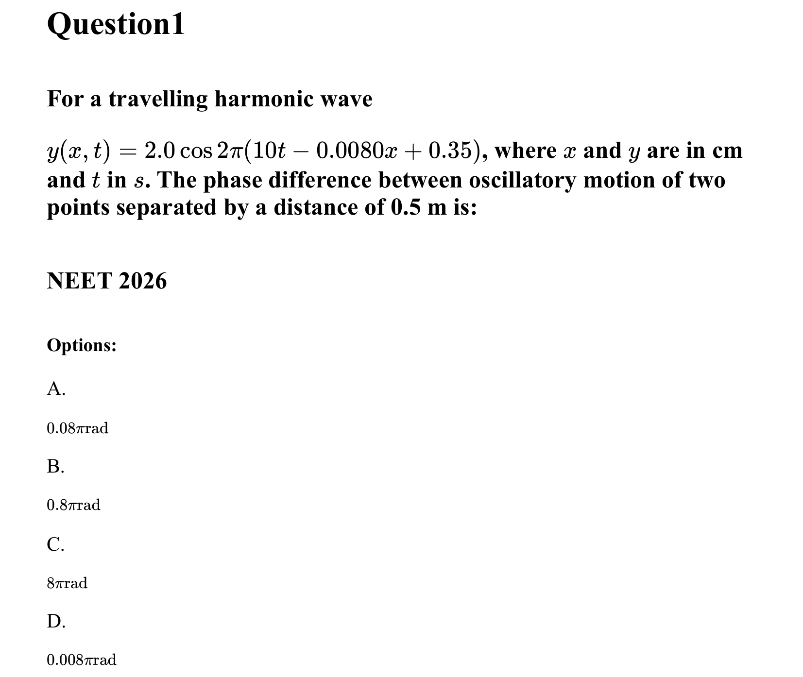 Waves question 1