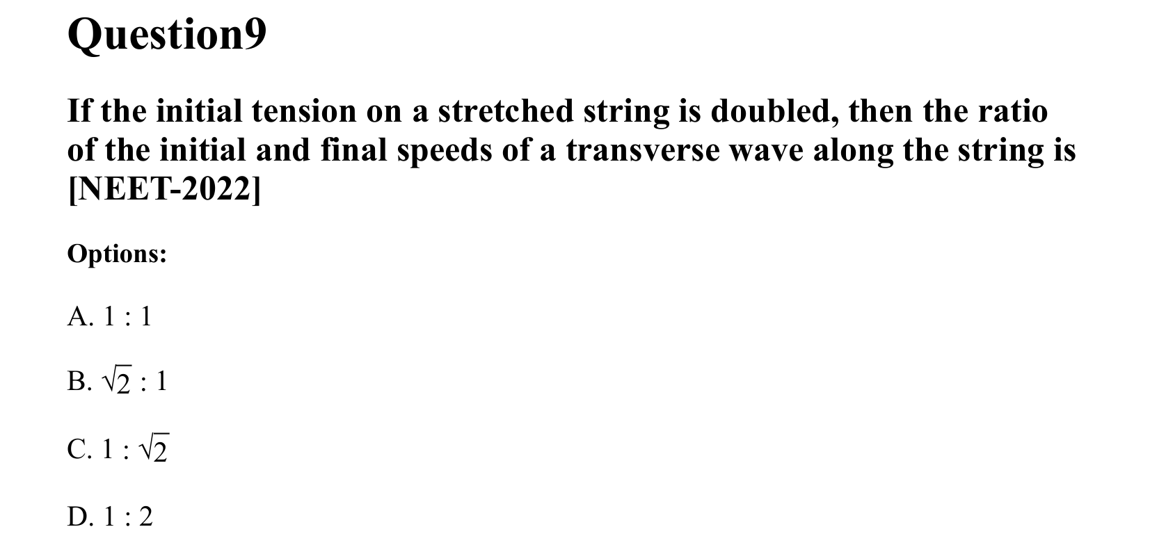 Waves question 9